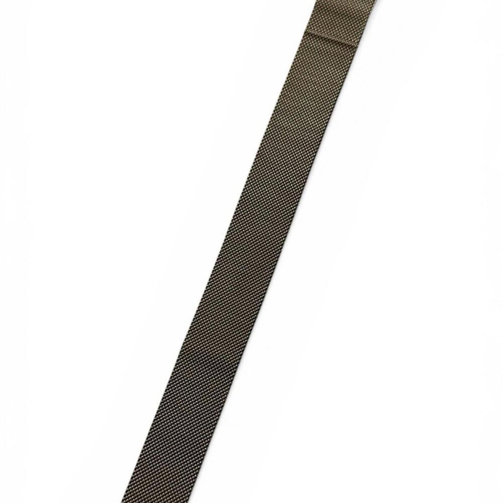 45mm Apple Watch Band Silver Tone Mesh Milanese Loop S/M 130–180mm Adjustable